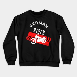 German Rider Motorcycle Vintage Biker Crewneck Sweatshirt